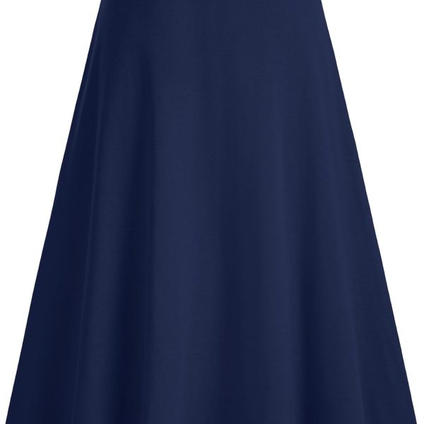 Girls Skirts Kids A-Line Long Skirts Solid Uniform Skirts for Teen Girls