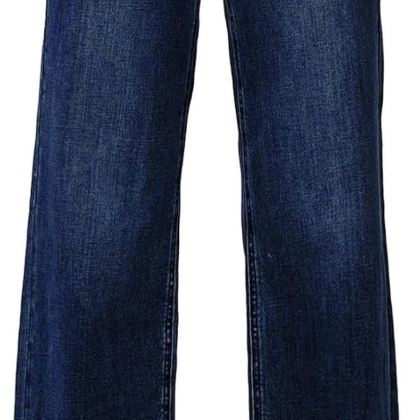 Astylish Women's High Waisted Wide Leg Straight Jeans